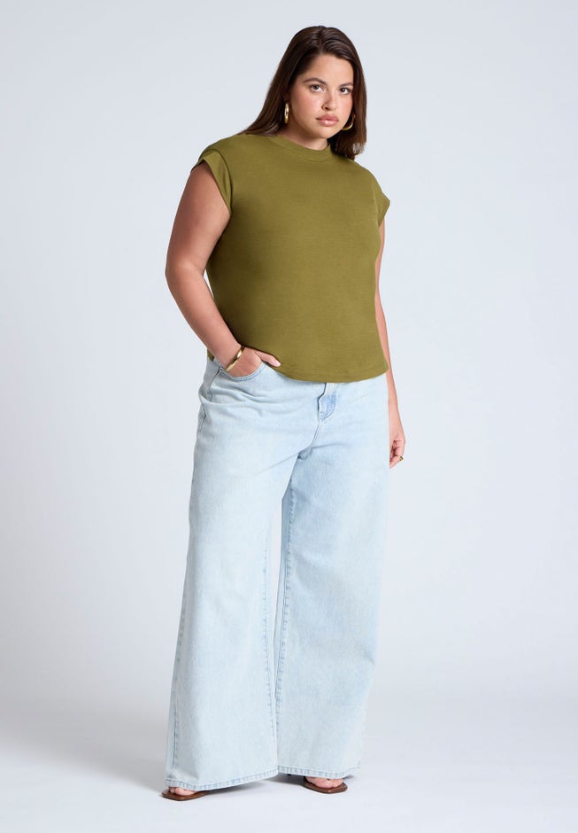 Jersey Knit T Shirt Short Sleeve image number null