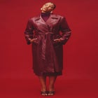 Croc Faux Leather Trench Coat image number null