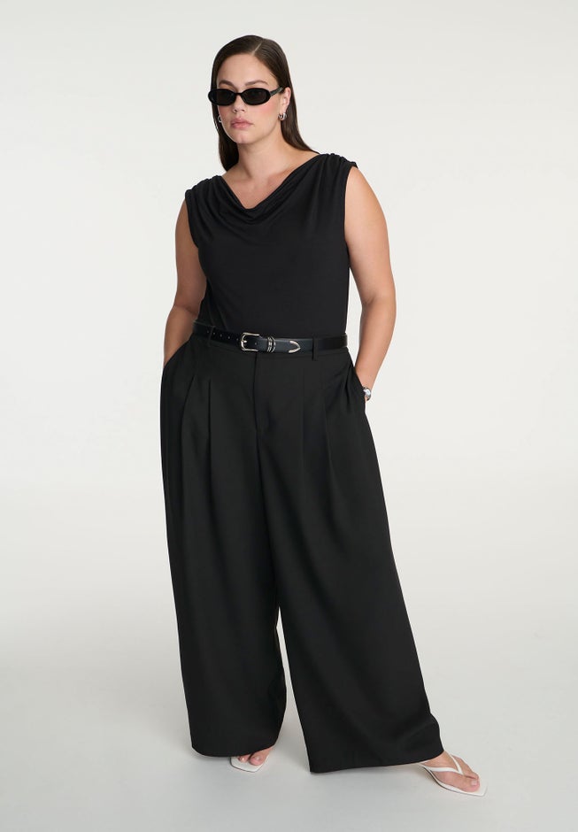 Cowl Neck T Shirt image number null
