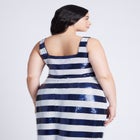 Sequin Striped Crop Top image number null