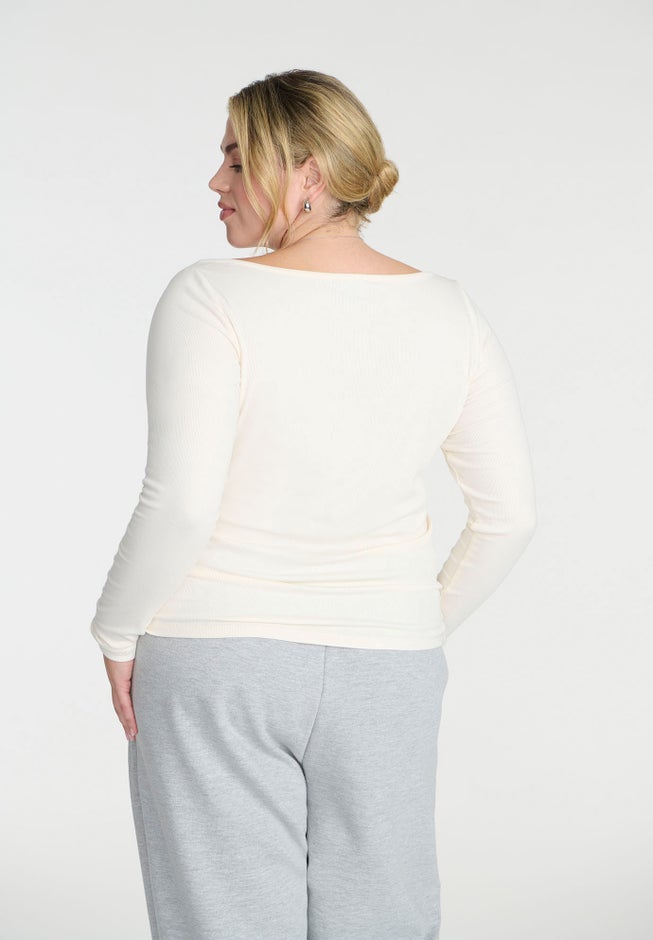 Soft Brushed Henley Long Sleeve image number 1