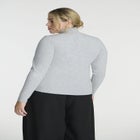 Soft Brushed Mock Neck Long Sleeve image number null