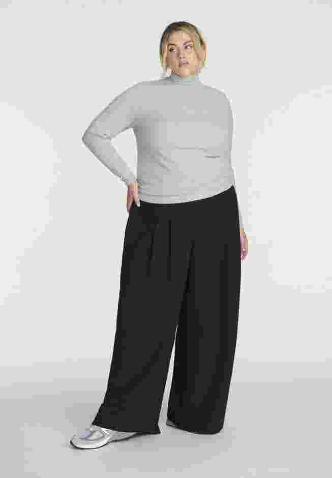 Soft Brushed Mock Neck Long Sleeve image number 2