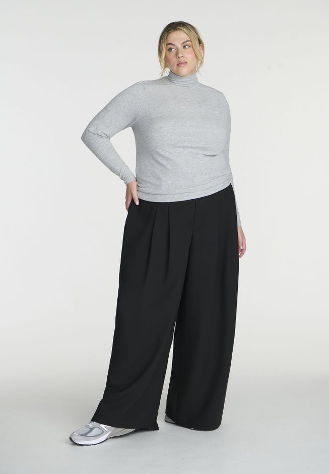 Soft Brushed Mock Neck Long Sleeve image number 2