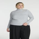 Soft Brushed Mock Neck Long Sleeve image number null