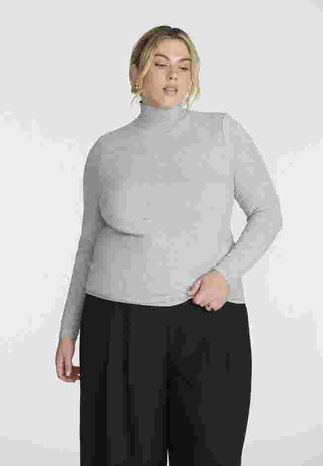 Soft Brushed Mock Neck Long Sleeve image number 0