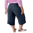 Lightweight Wide-Leg Crop Mid-Rise Elastic Waist Jeans image number null