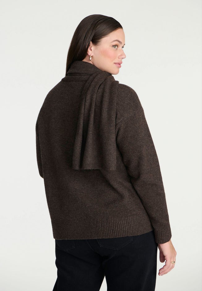 Scarf Neck Sweater image number 1