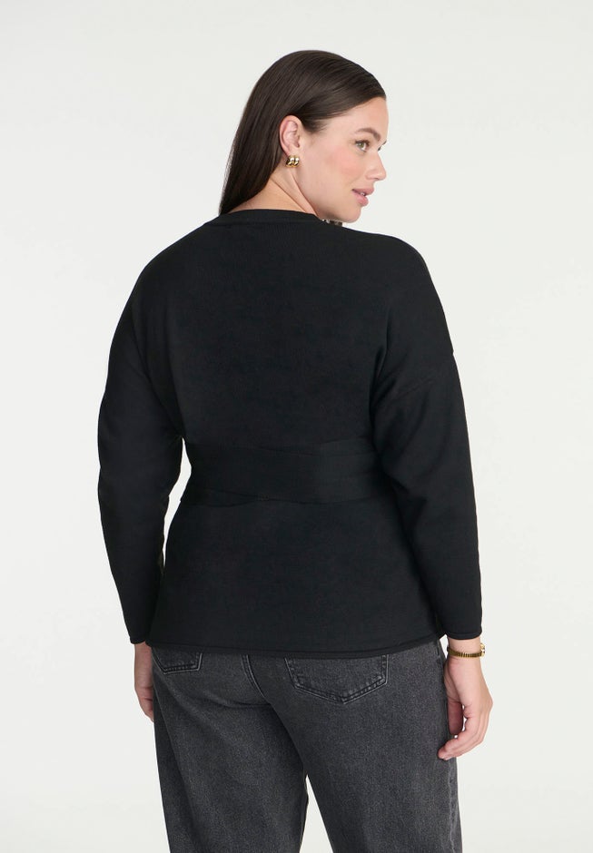 Tie Waist Sweater image number null