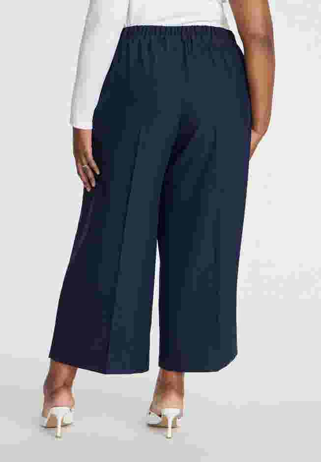 Woven Wide Leg Crop Pant image number 2