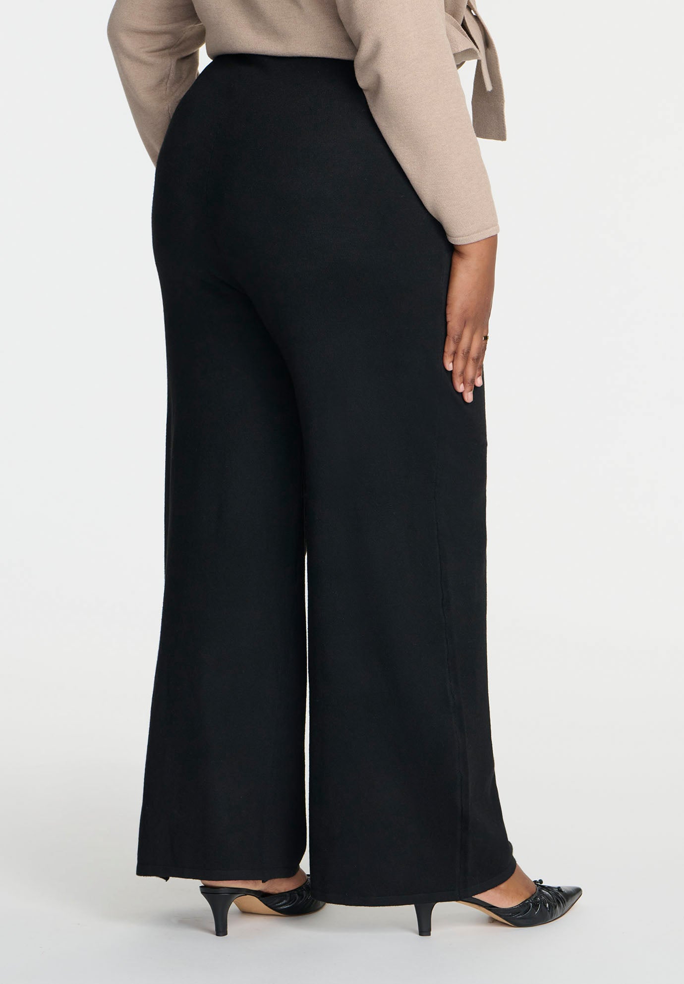 Knit Wide Leg Sweater Pant image number 2