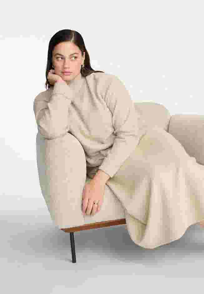 Cuffed Mock Neck Sweater image number 3