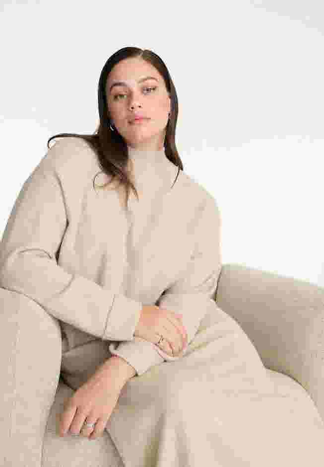 Cuffed Mock Neck Sweater image number 4
