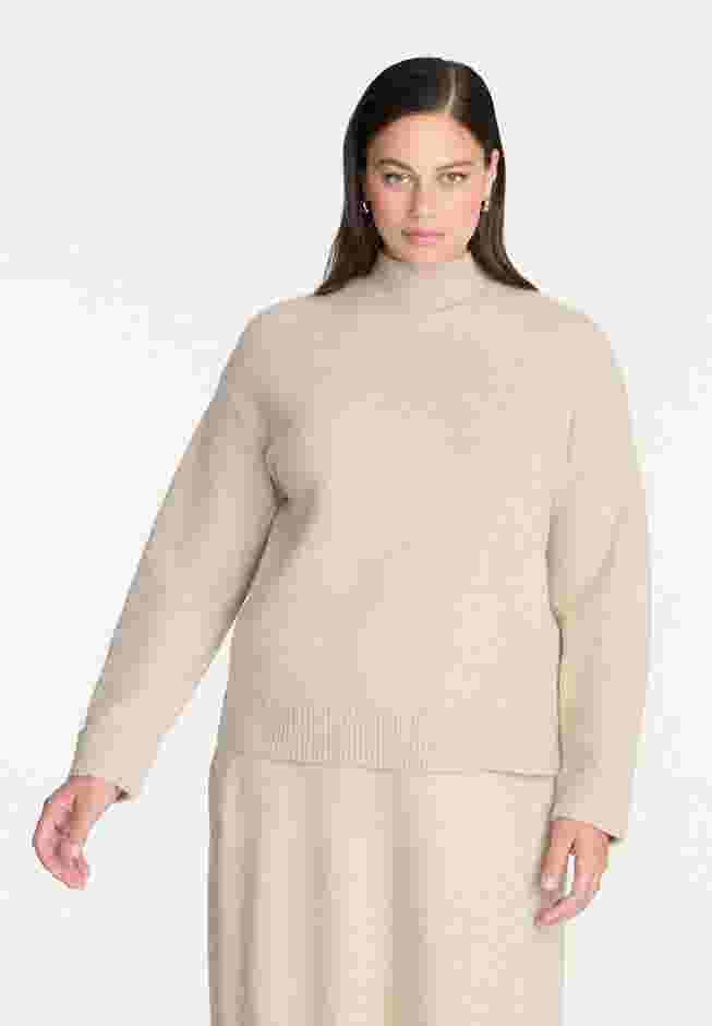 Cuffed Mock Neck Sweater image number 0