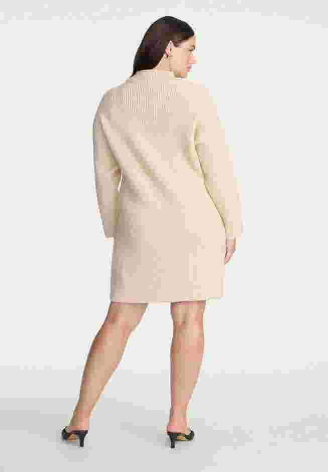 Marled Knit Mock Neck Mini Dress image number 1