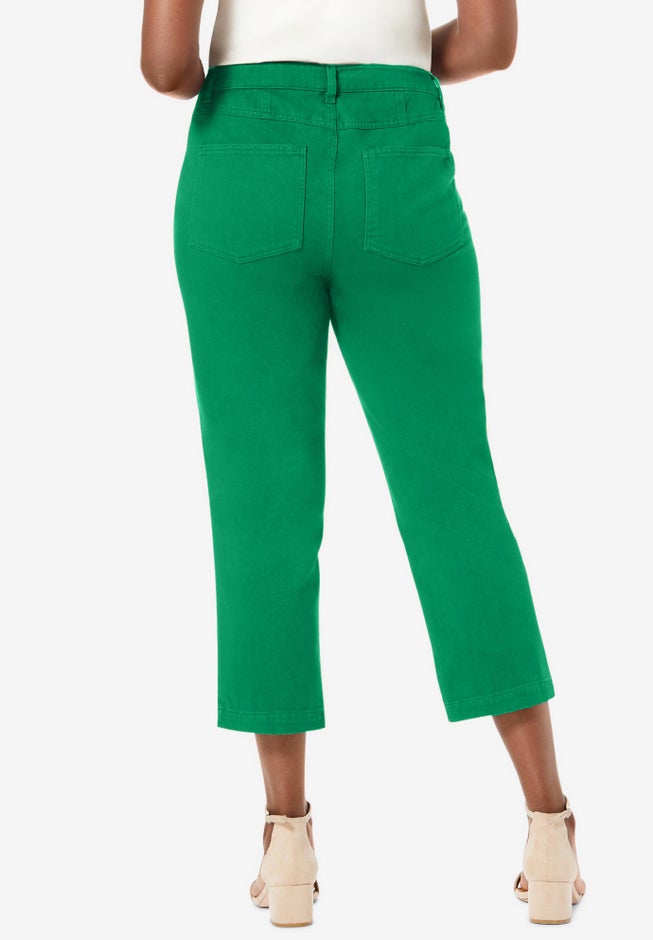 Classic Cotton Denim Capri image number 2