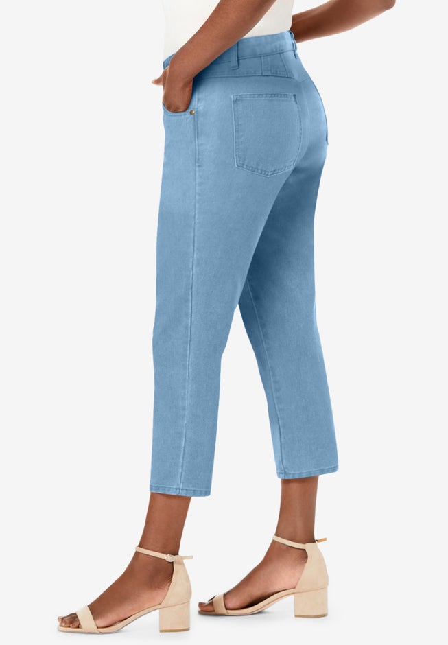 Classic Cotton Denim Capri image number 2