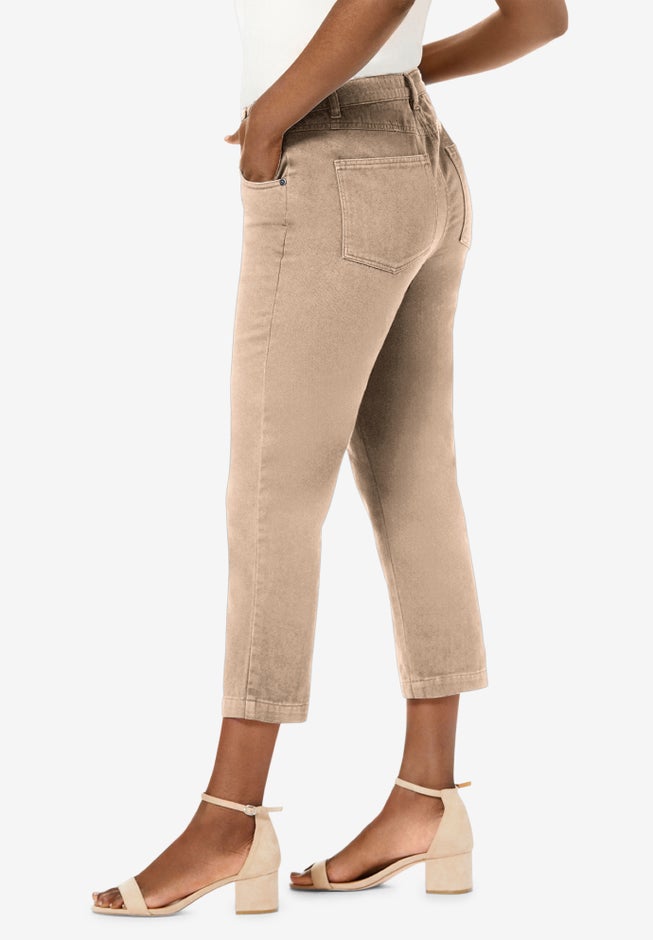 Classic Cotton Denim Capri image number 3