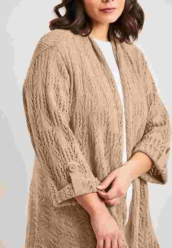 Pointelle Sweater Cardigan image number 3