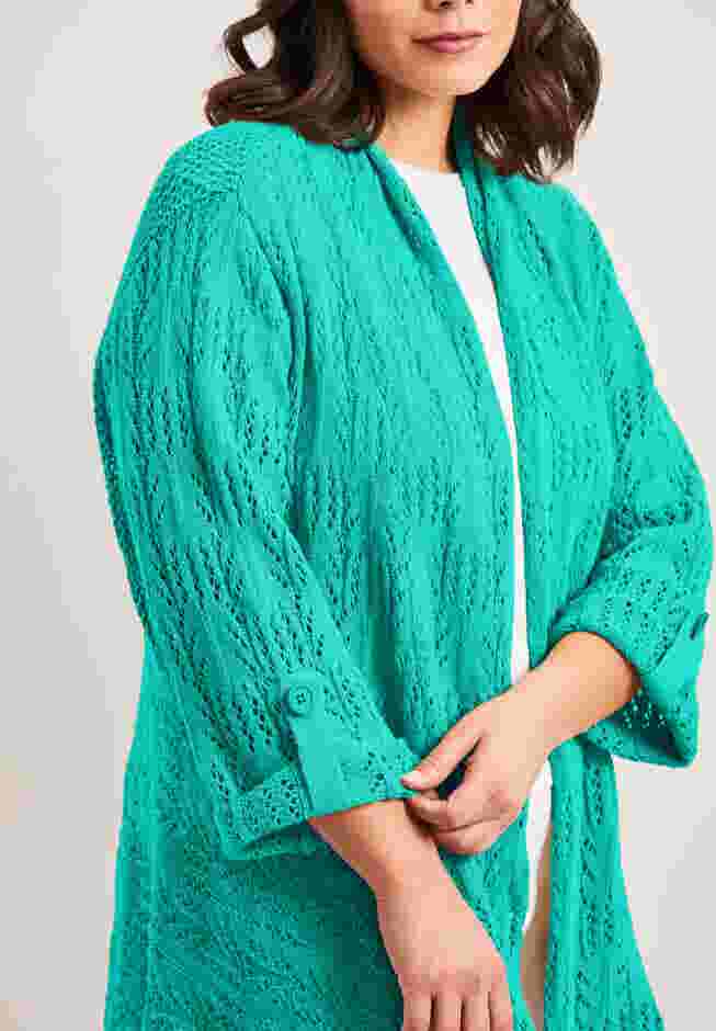 Pointelle Sweater Cardigan image number 3
