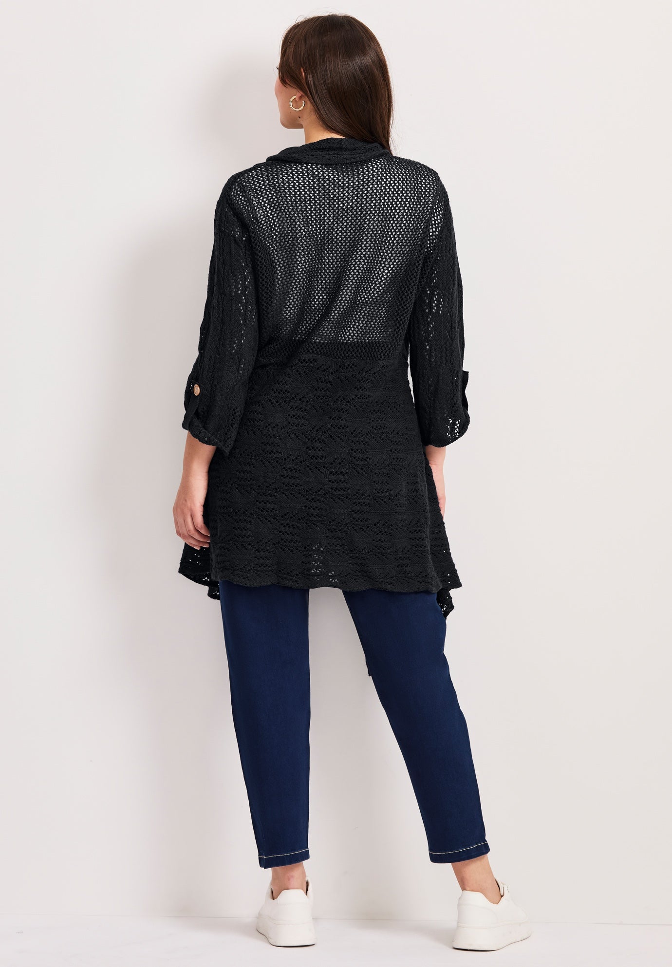 Pointelle Sweater Cardigan image number 1