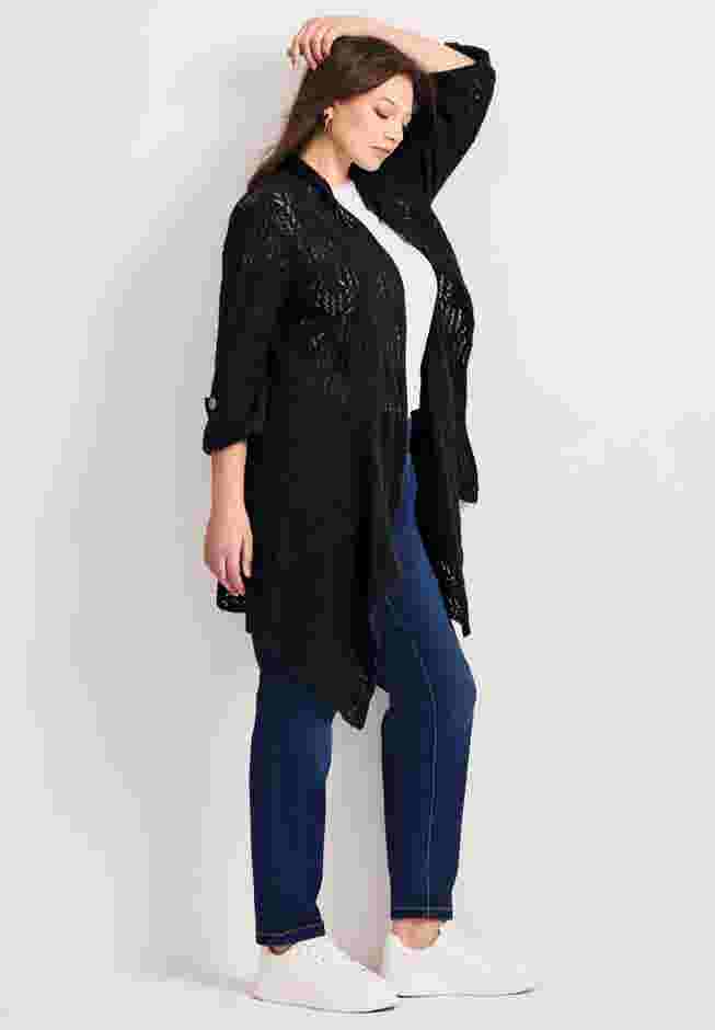 Pointelle Sweater Cardigan image number 2