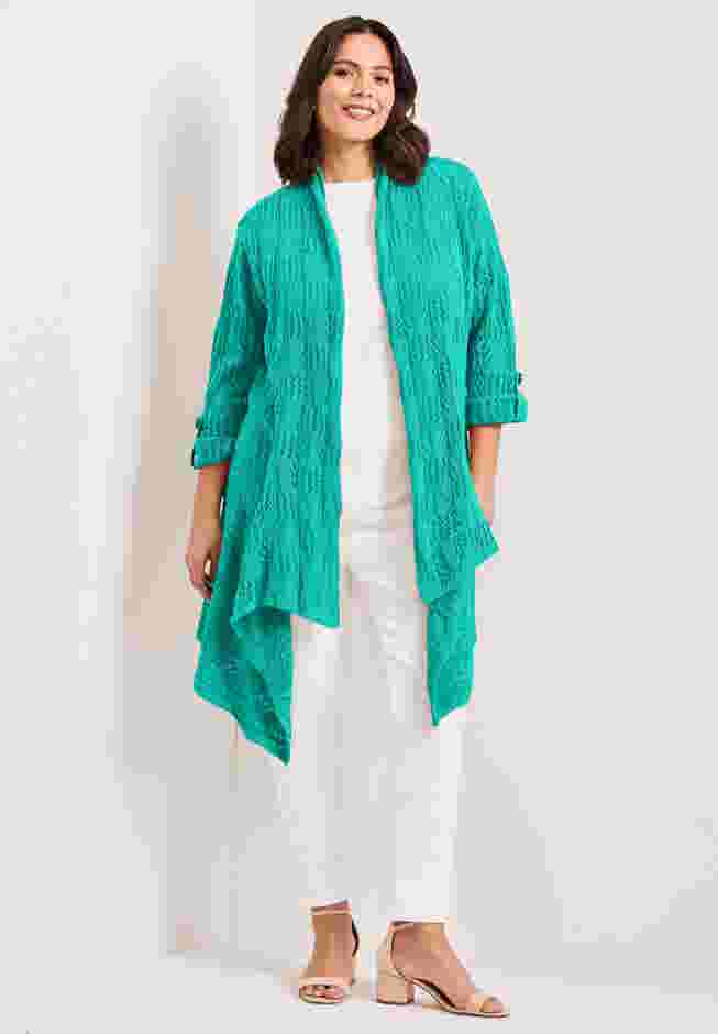 Pointelle Sweater Cardigan image number 0