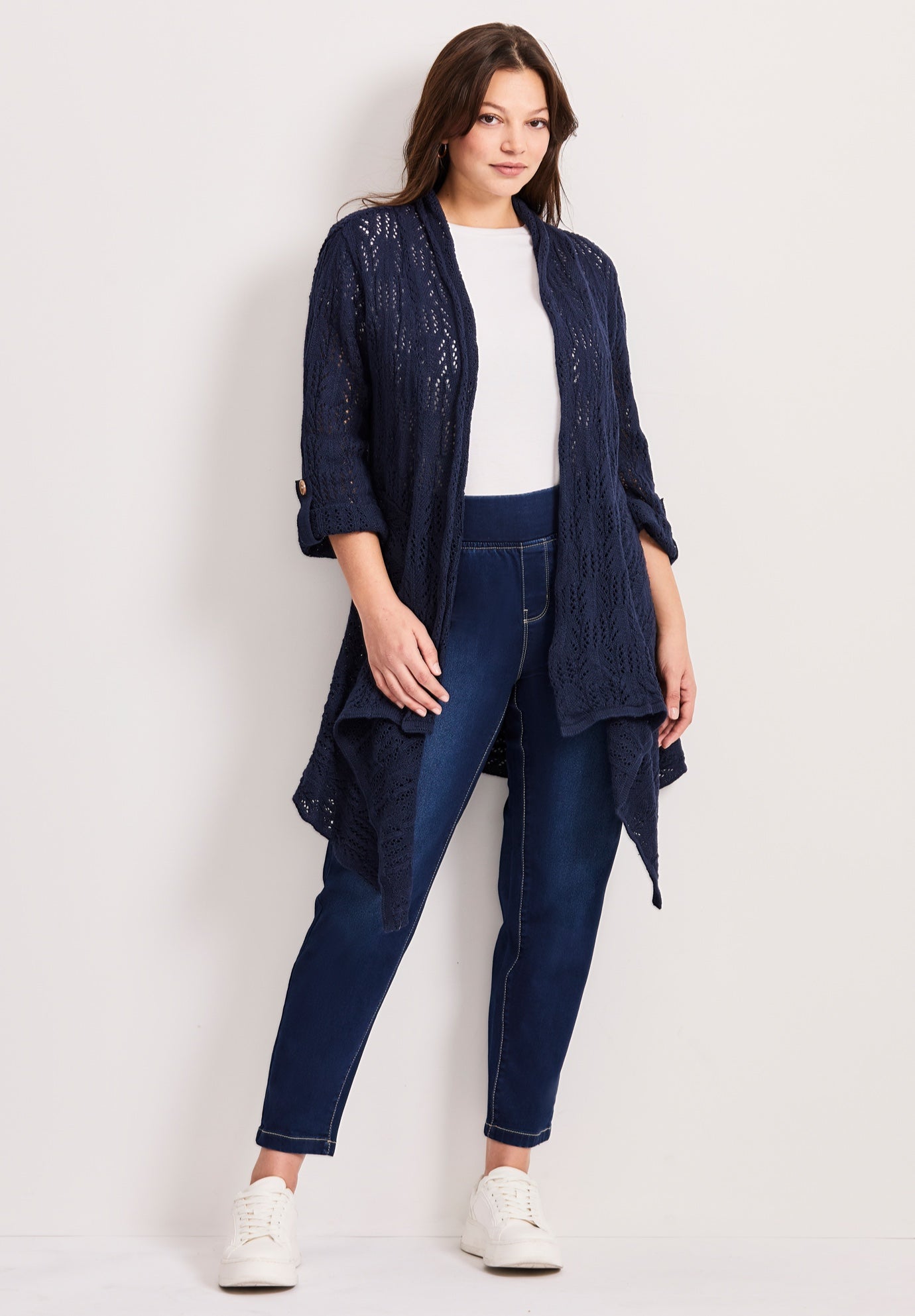 Pointelle Sweater Cardigan image number 0