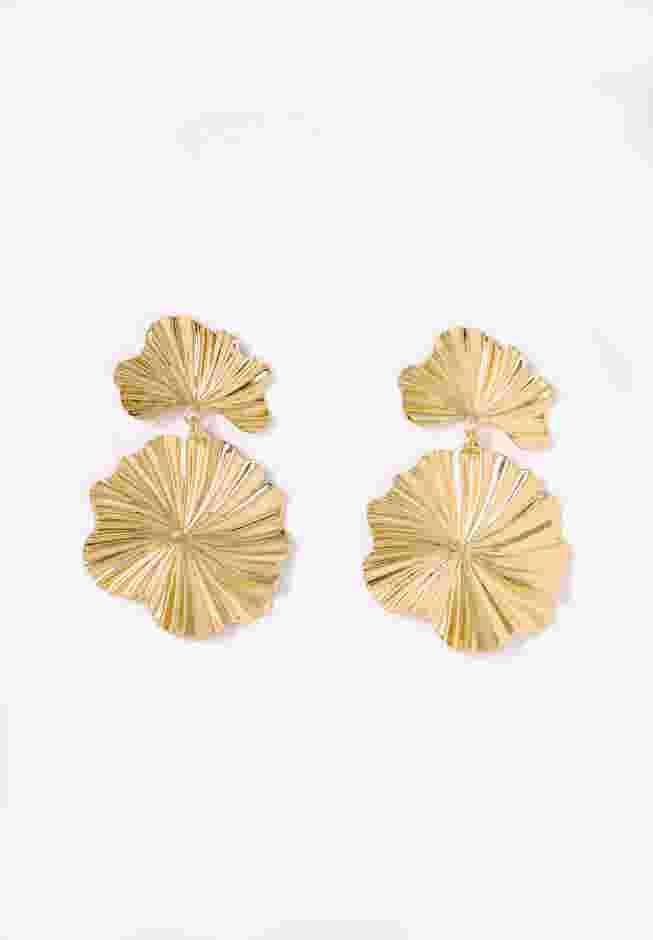 Fan Top And Disc Drop Earring image number 0