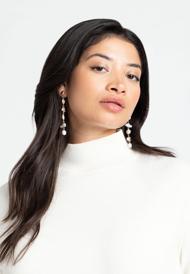 Fresh Water Pearl Drop Earring image number null