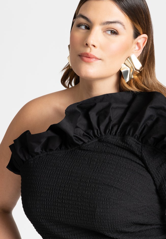 Crinkle Square Stud Earring image number null