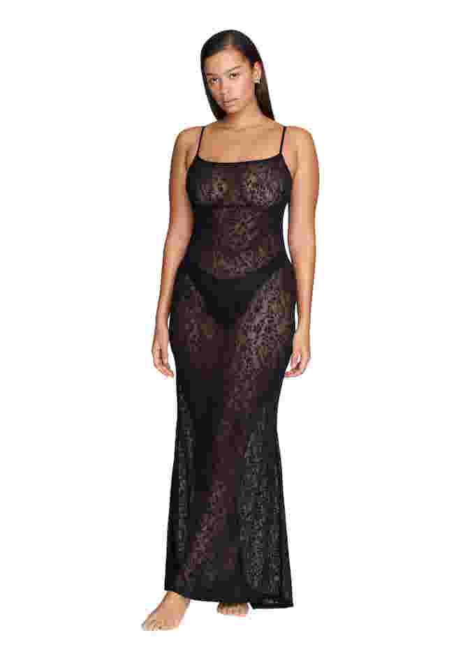 The Long Slip Dress - Botanical Lace image number 1