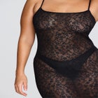 The Long Slip Dress - Botanical Lace image number null