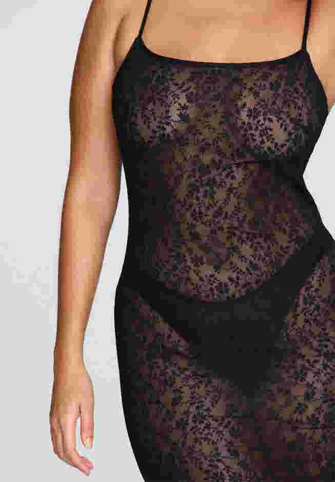 The Long Slip Dress - Botanical Lace image number 3