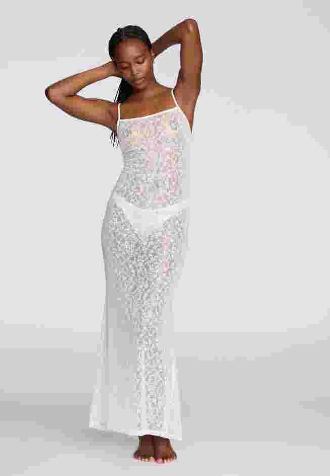 The Long Slip Dress - Botanical Lace image number 0
