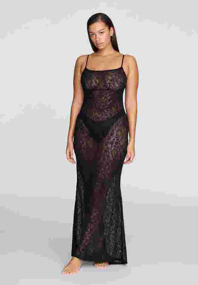 The Long Slip Dress - Botanical Lace image number 0