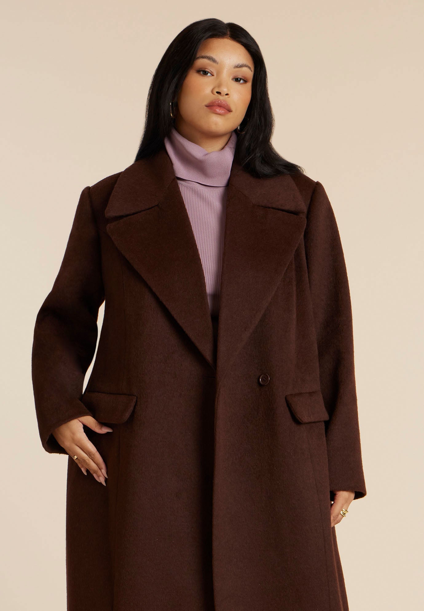 Textured Long Coat image number 2