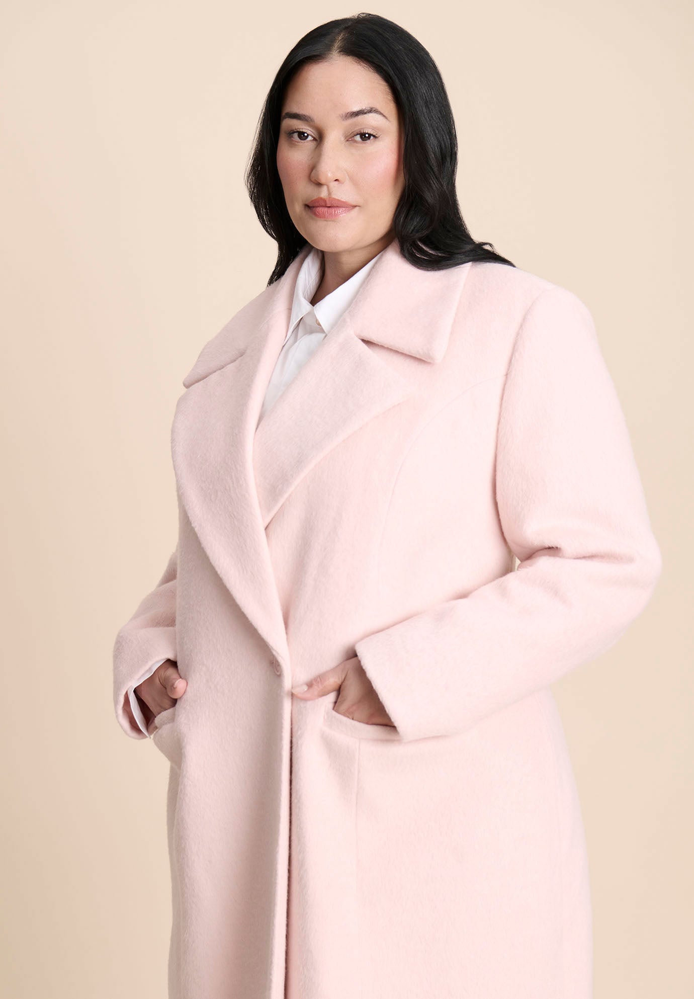 Textured Long Coat image number 2