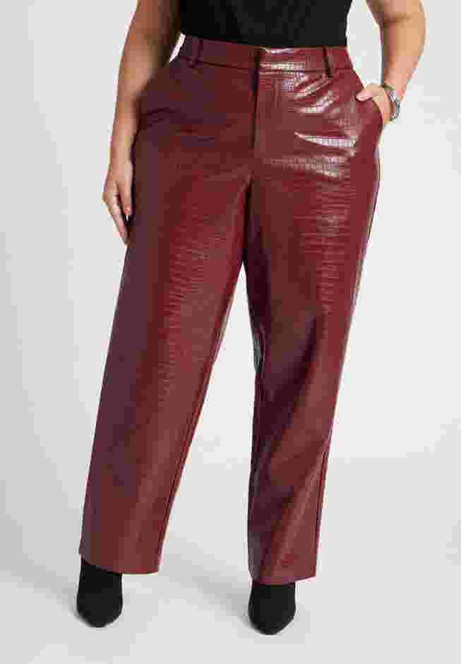 Croc Faux Leather Pant image number 1