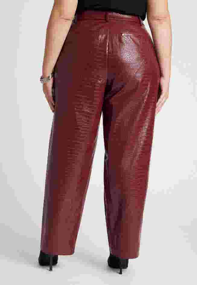 Croc Faux Leather Pant image number 2