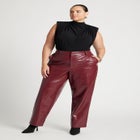 Croc Faux Leather Pant image number null