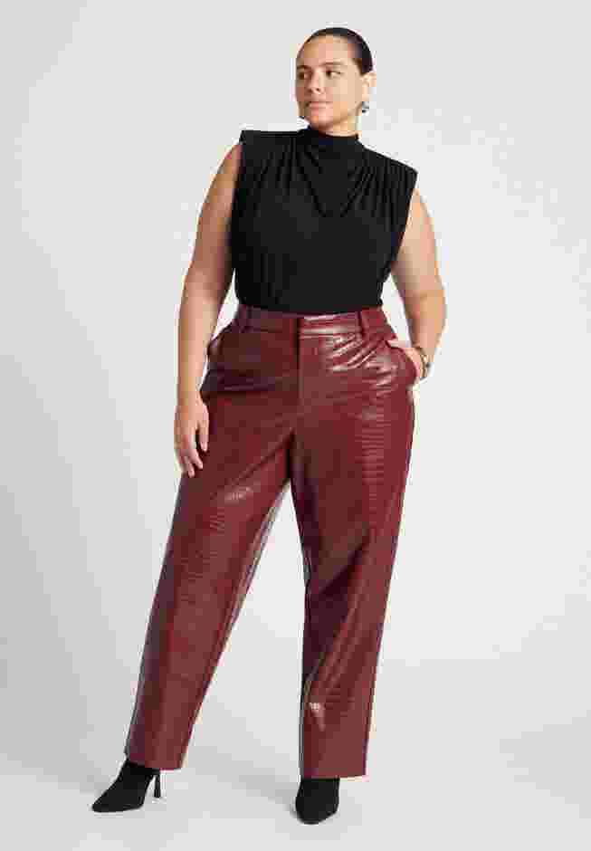 Croc Faux Leather Pant image number 0