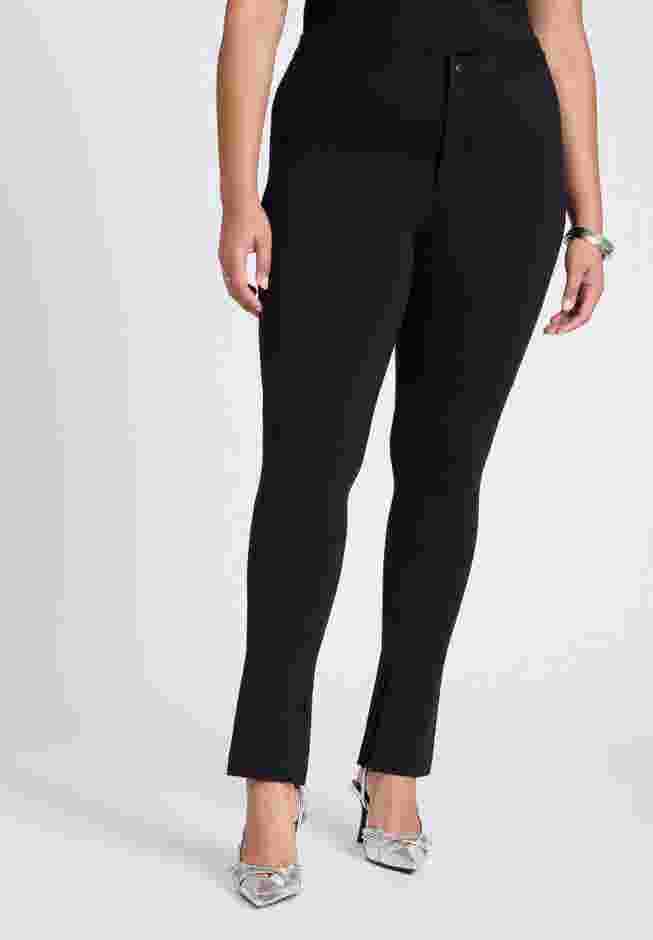 Legging With Zipper Slit Hem image number 1