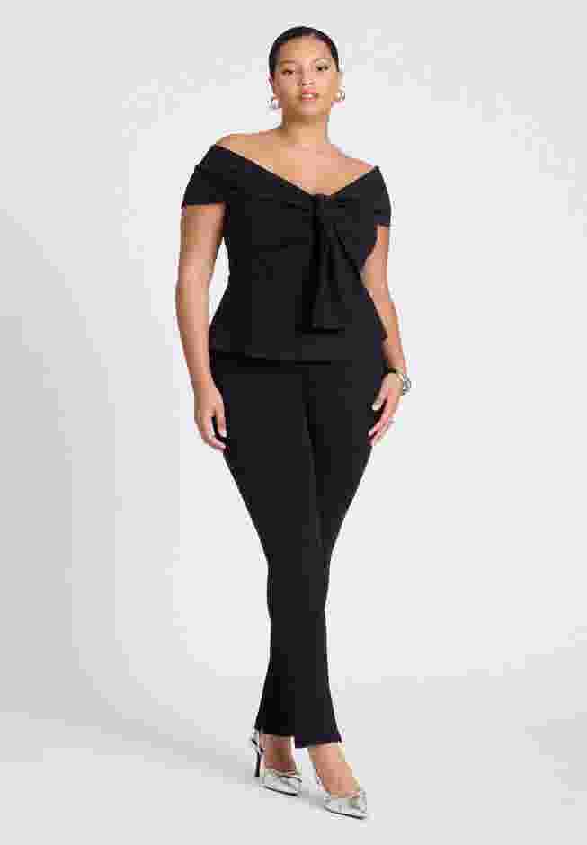 Legging With Zipper Slit Hem image number 0