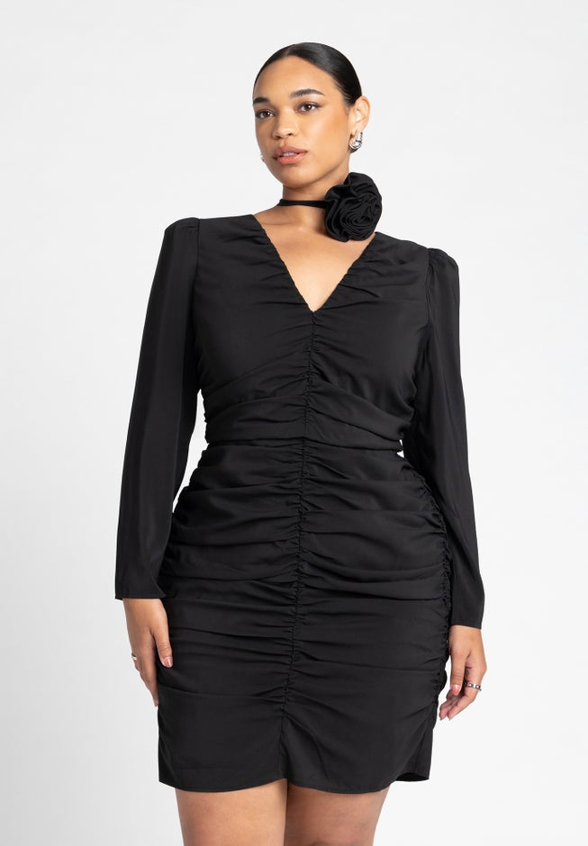 Rosette Mini Dress image number null
