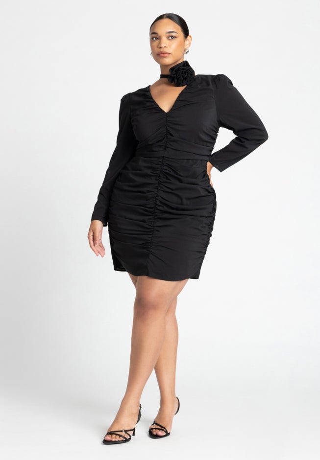Rosette Mini Dress image number null