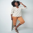 Stretch Cotton V-Neck Tee image number null