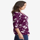 Stretch Cotton V-Neck Tee image number null