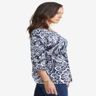 Stretch Cotton V-Neck Tee image number null