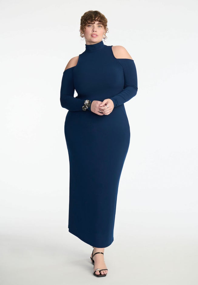 Dress W Shoulder Cutout image number null